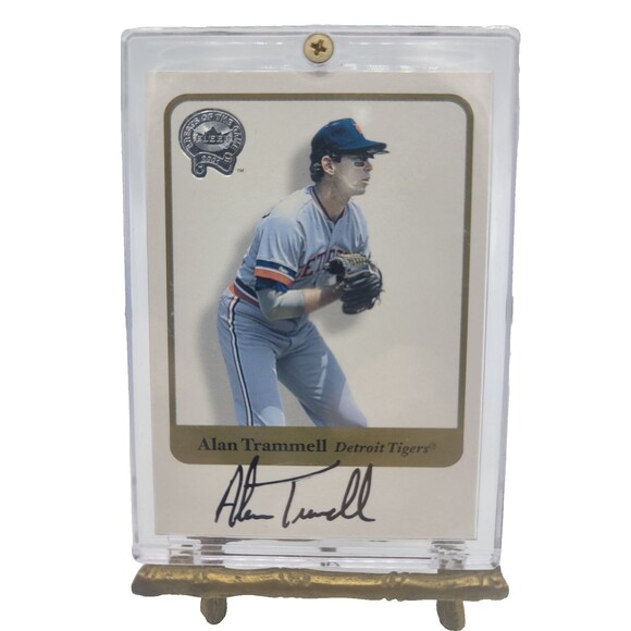2001 Fleer Greats of the Game - Alan Trammell - Autograph Detroit Tigers - Picture 2 of 3